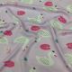 Baby Pink Duck Quirky Print Rayon Cotton Fabric 56 Inches Width