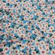 Blue Floral Print Rayon Cotton Fabric 56 Inches Width