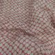 Natural Beige Pure Linen Pink Abstract Printed Fabric