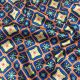 Blue Gajji / Mashru Silk Fabric with Patola Print