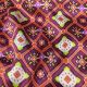 Purple Gajji / Mashru Silk Fabric with Patola Print