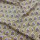 Yellow Cotton Floral Printed Fabric