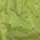 Pista Green Cotton Fabric with Floral Print