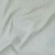 White Cotton Silver Zari Stripes Printed Fabric