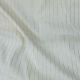 White Cotton Gold Zari Stripes Printed Fabric