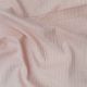 Peach Cotton Gold Zari Stripes Printed Fabric