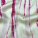 Cream Pink Tie Dye Shibori Cotton Satin Fabric