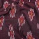 Maroon Ikat Handloom Cotton Fabric