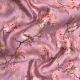 Light Pink Banarasi Silk Chanderi Floral Printed Fabric