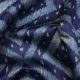 Navy Blue Silk Chanderi Fabric Abstract Print