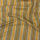 Yellow South Cotton Fabric with Stripes Kantha Embroidery