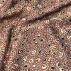 Light Brown Modal Satin Fabric with Ajrak Print