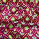 Red Gajji / Mashru Silk Fabric with Patola Print