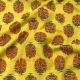 Yellow Floral Printed Cotton Fabric