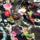 Multicolor Digital Floral Printed Satin Organza Fabric