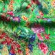 Multicolor Digital Floral Printed Satin Organza Fabric
