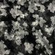 Black Floral Printed Chiffon Fabric