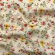 Pastel Peach Swiss Cotton Floral Printed Fabric
