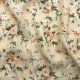 Pastel Beige Swiss Cotton Floral Printed Fabric