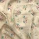 Cream Swiss Cotton Floral Printed Fabric