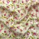 Pastel Yellow Swiss Cotton Floral Printed Fabric