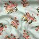 Sea Green Swiss Cotton Floral Printed Fabric
