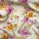Cream Swiss Cotton Floral Printed Fabric