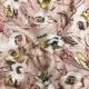 Peach Swiss Cotton Floral Printed Fabric