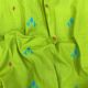 Mehendi Green Motifs Embroidery Cotton Fabric