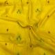 Yellow Motifs Embroidery Cotton Fabric