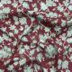 Maroon Cotton Floral Foil Cotton Printed Fabric 
