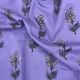 Purple Cotton Printed Fabric Floral Motifs