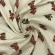 White Floral Cotton Printed Fabric 