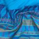 Blue Pintucks Cotton Embroidrery Fabric With Border