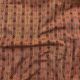 Rust Stripes Handloom Cotton Printed Fabric