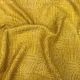 Yellow Abstract Print Pure Moonga Silk Fabric