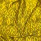 Yellow Pure Raw Silk Fabric With Ikat Patola Print