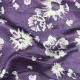 Purple Silk Chanderi Fabric Floral Print