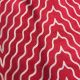 Red Modal Satin Fabric with Chevron Print