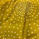 Yellow Cotton Satin Fabric with Bandhani Print