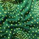 Green Cotton Satin Fabric with Bandhani Print