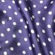Purple Cotton Satin Fabric with Polka Dots Print