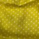 Yellow Floral Motifs Printed Pure Linen Fabric