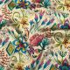 MultiColor Satin Fabric with Floral Digital Print