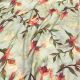  Beige Modal Satin Fabric with Floral Print 