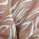  Peach Abstract Printed Pure Linen Fabric 