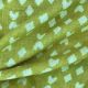  Mustard Yellow Motifs Printed Pure Linen Fabric 