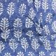  Indigo Blue Cotton Fabric with Batik Print 