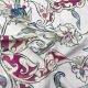  Beige Floral Printed Handloom Cotton Fabric 