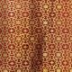 Brown Artificial / Polyester Brocade with Star Design Fabric